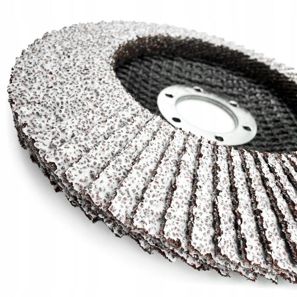 Disc lamelar 125 mm, granulatie P60, oxid de aluminiu de inalta calitate, coating special anti-colmatare, pentru aluminiu, otel si lemn, GermaFlex