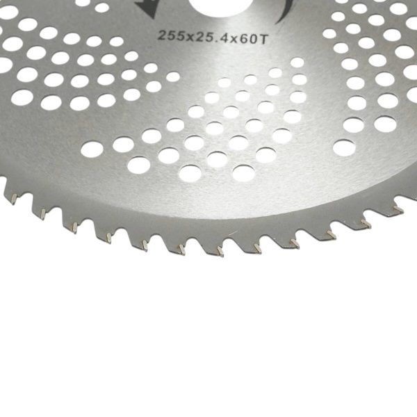 Disc circular vidia pentru motocoasa/trimmer, Thor, 255×25.4 mm, 60 dinti