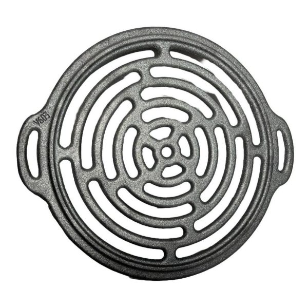 Disc pentru gratar, fonta, tip grill, cu picioare, set 4 piese, 49.5 cm