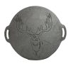 Disc pentru gratar, fonta, tip grill, cu picioare, set 4 piese, 49.5 cm