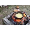 Disc pentru gratar, fonta, tip grill, cu picioare, set 4 piese, 49.5 cm
