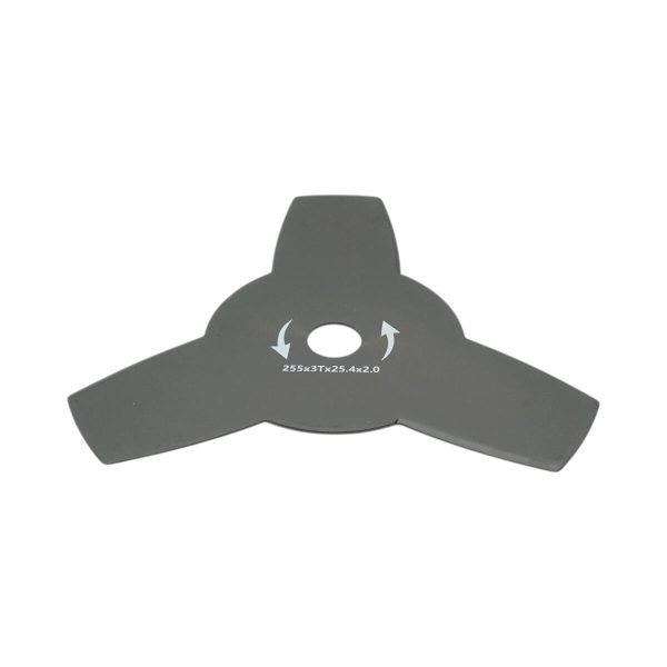 Disc metalic stea pentru motocoasa/trimmer, Thor, 3 dinti, 255×25.4×2 mm