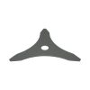 Disc metalic stea pentru motocoasa/trimmer, Thor, 3 dinti lungi, 255x25.4x1.4 mm