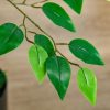 Planta artificiala, ficus cu ghiveci, verde, 135 cm