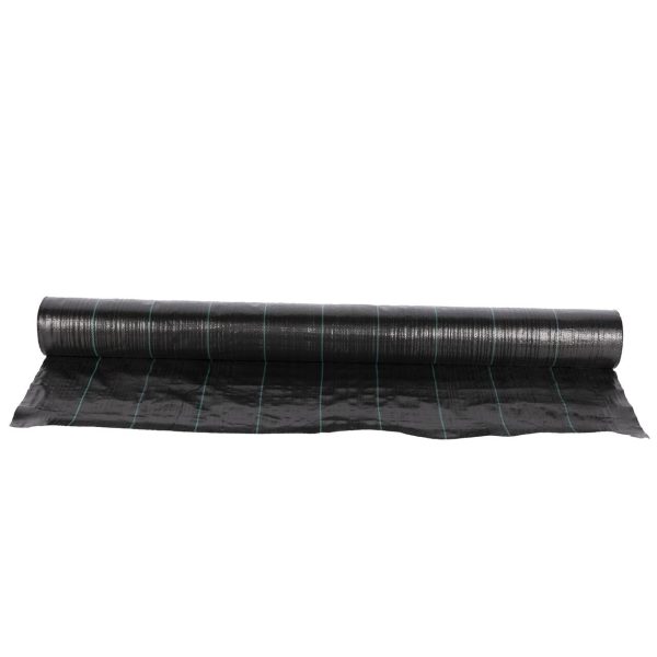 Folie antiburuieni, polietilena, tesuta, neagra, 100 g/m2, 1.5×100 m, Micul Fermier