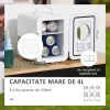 Frigider turistic, mini, 12V/220V, alb, 4 L, 25.8×20.5×26.3 cm