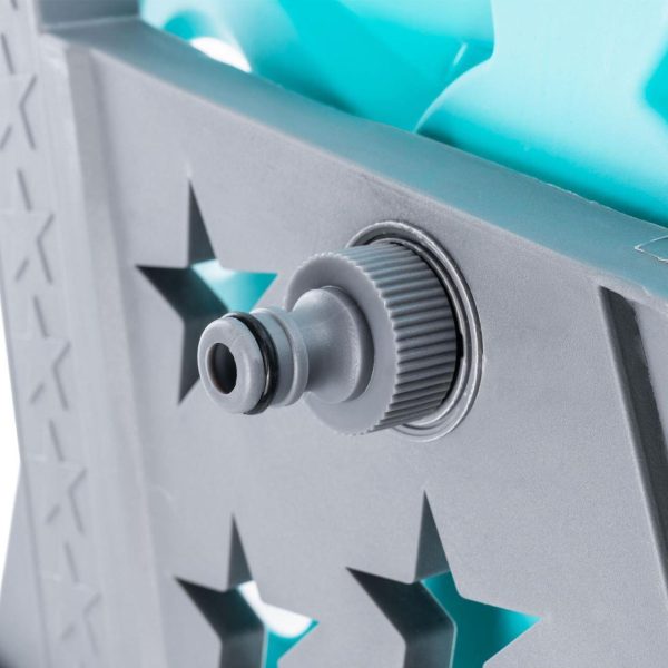 Furtun cu carucior pentru gradina, pistol de stropit, 1/2″, 20+2 m, 6 straturi, antirasucire, Richmann Exclusive