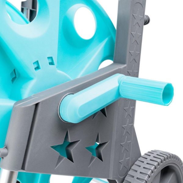 Furtun cu carucior pentru gradina, pistol de stropit, 1/2″, 20+2 m, 4 straturi, ranforsat, Richmann Exclusive