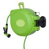 Furtun cu tambur/rola pentru gradina, retractabil/automat, portabil, pentru perete, 1/2″, 9 moduri, 20 m