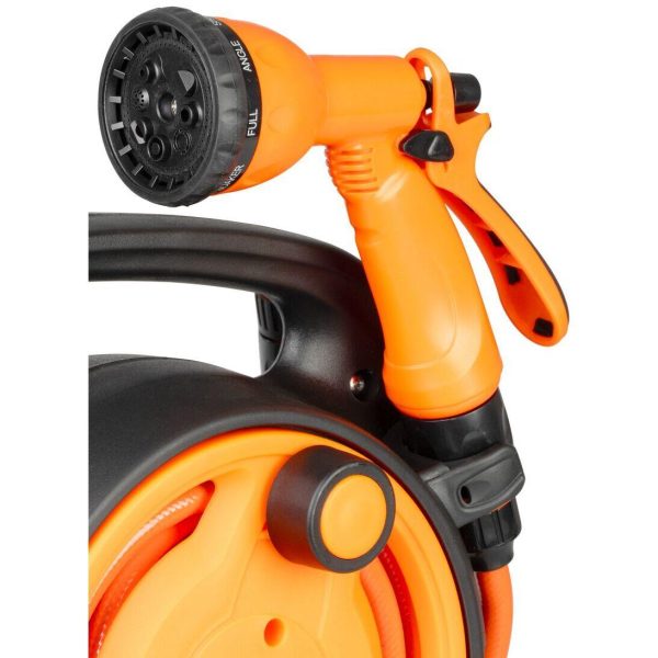 Furtun cu tambur/rola pentru gradina, pistol de stropit, accesorii, 5/16″, 10 m, Strend Pro