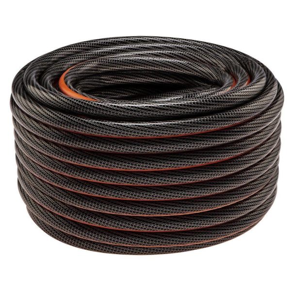 Furtun de gradina, NEO, cu pistol de stropit, carucior cu tambur, accesorii, 6 straturi, 1/2″, 50 m