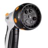 Furtun de gradina, NEO, cu pistol de stropit, carucior cu tambur, accesorii, 6 straturi, 1/2″, 50 m