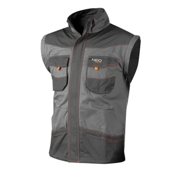 Geaca de lucru, convertibila in vesta, 2 in 1, maneci detasabile, bumbac, marimea S/48, NEO