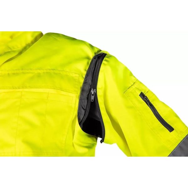 Geaca de lucru, vesta, 3 in 1, reflectorizanta, poliester, galben, model Hi-Vis, marimea XL/54