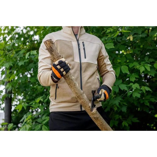 Geaca de lucru softshell, poliester, model Outdoor, bej, marimea S/48, NEO