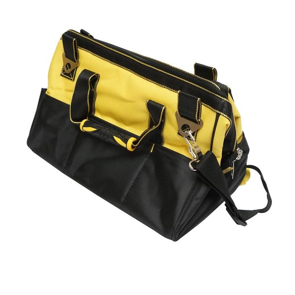 Geanta scule, cu maner de cauciuc si curea transport, textil, 41x24x30 cm, Crownman