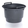 Ghiveci decorativ de flori, rotund, antracit, 11/21 L, 34.5×38.5 cm, Sand