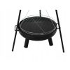 Gratar de gradina cu carbuni, grill rotund, trepied ajustabil, 64.5×64.5×150 cm, Chomik