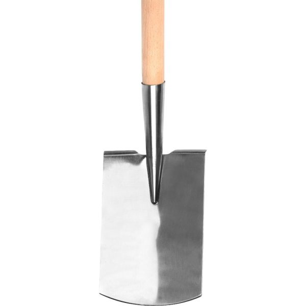 Harlet, cazma, drept, inox, coada lemn, 38x17x118 cm, Strend Pro Premium