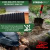 Set harlet, cazma, drept, capat zimtat, maner fibra sticla, 115 cm, cu manusi, RedShark
