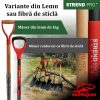 Set harlet, cazma, drept, capat zimtat, maner fibra sticla, 115 cm, cu manusi, RedShark