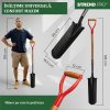 Set harlet, cazma, ingust, varf zimtat, maner lemn, 128 cm, cu manusi, RedShark