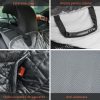 Husa bancheta auto pentru protectie si transport caini, catifea si bumbac, gri, 165×145 cm