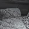 Husa bancheta auto pentru protectie si transport caini, catifea si bumbac, gri, 165x145 cm
