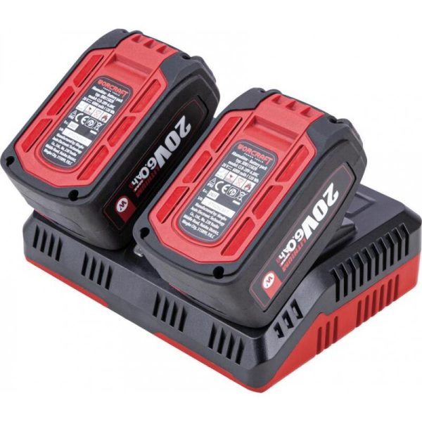 Incarcator dublu rapid, 2 acumulatori, 20 V Li-ion, Worcraft