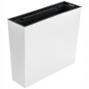 Set 2 jardiniere decorative, Urbi Case, alb, 58x18x49.8 cm