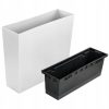 Set 2 jardiniere decorative, Urbi Case, alb, 58x18x49.8 cm