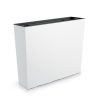 Set 2 jardiniere decorative, Urbi Case, alb, 58x18x49.8 cm