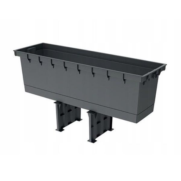 Set 2 jardiniere decorative, Urbi Case M, alb, 77×23.5×40.6 cm, 27 L