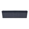 Set 2 jardiniere decorative, Ratolla Case P, antracit, 68.5×17.3×15 cm
