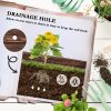 Jardiniera decorativa cu suport pentru plante cataratoare, lemn, 2 nivele, tip butoi, 49x42x80 cm