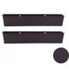 Set 2 jardiniere decorative, Ratolla Case P, maro, 68.5×17.3×15 cm