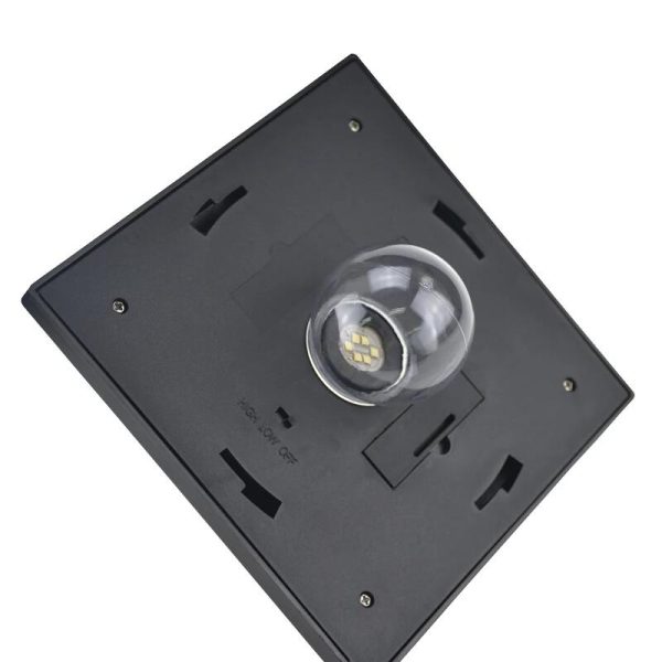 Lampa solara tip felinar pentru gradina, 1 LED, 18x18x160 cm