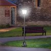 Lampa solara tip felinar pentru gradina, 1 LED, 18x18x160 cm