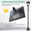 Lampa solara tip felinar pentru gradina, 1 LED, 18x18x160 cm