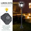 Lampa solara tip felinar pentru gradina, 1 LED, 18x18x160 cm