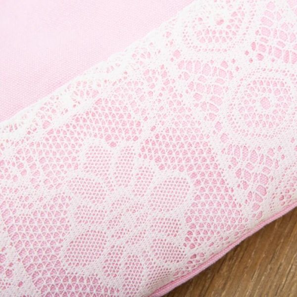 Leagan pentru copii, textil/lemn, roz, 40x40x180 cm
