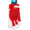 Manusi piele de capra, bumbac, imblanite, rosu si alb, marimea 10/XL, Strend Pro Marvic