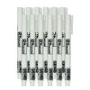 Marker permanent, 1 mm, alb, subtire, Richmann