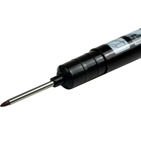 Marker permanent, 1 mm, negru, subtire, cu varf lung, Richmann