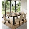 Masa pentru sufragerie/living, Artool, cu blat extensibil, pal, negru si craft, 120-160x80x75 cm
