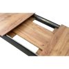 Masa pentru sufragerie/living, Artool, cu blat extensibil, pal, negru si craft, 120-160x80x75 cm