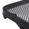 Masa gradina/terasa/balcon pentru exterior, patrata, metalica, negru, 45x45x50 cm