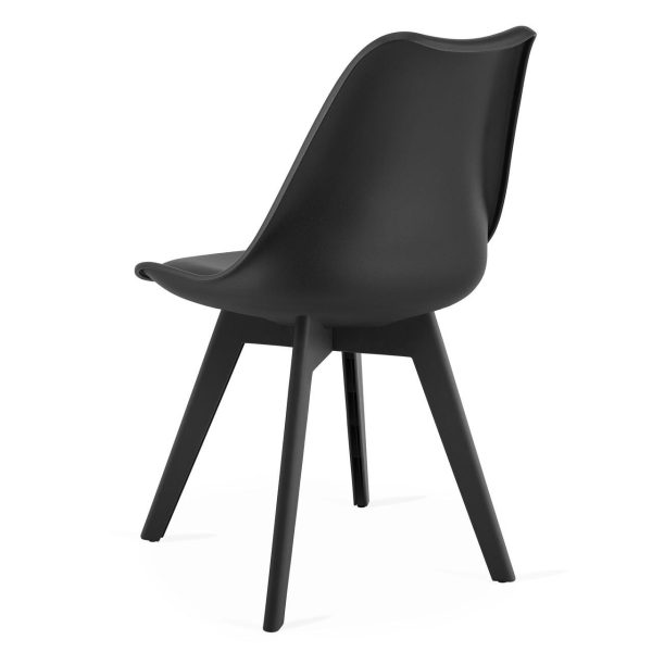 Masa de toaleta/machiaj, Irina, wenge + scaun Mark, negru, cu oglinda si LED-uri, 94x43x141 cm