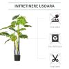Planta artificiala, monstera cu ghiveci, verde, 120 cm