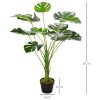 Planta artificiala, monstera cu ghiveci, verde, 85 cm